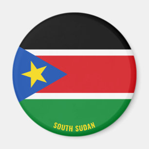 Südsudanesische Flagge Charming Patriotic Magnet