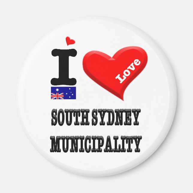 SÜDSYDNEY MUNICIPALITY - I-Liebe Magnet (Vorne)