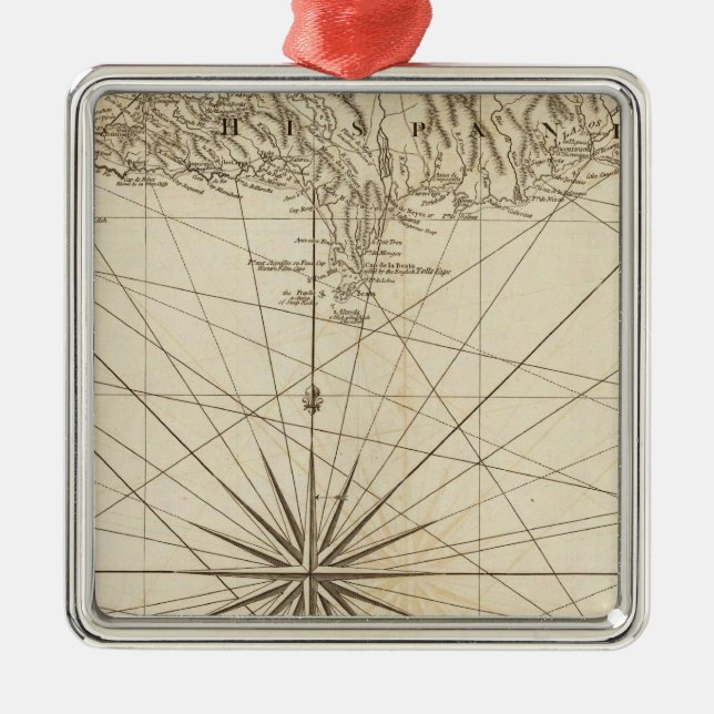 Südteil St. Domingo oder Hispaniola Ornament Aus Metall (Vorne)