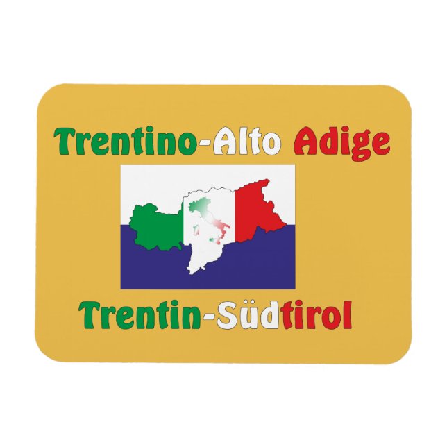Südtirol – Alto Adige Premium Flexi Magnet (Horizontal)