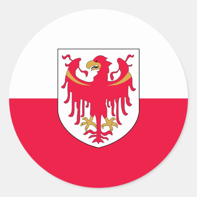 Südtirol, Italien Runder Aufkleber (Vorderseite)