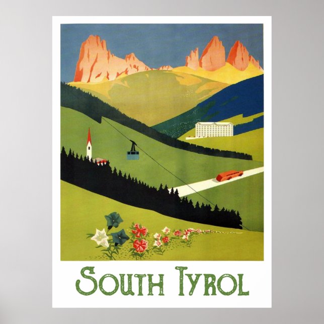 Südtirol, Österreich Poster (Vorne)