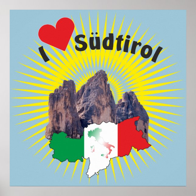 Südtirol - Südtirol - Italien - Italienisches Post Poster (Vorne)