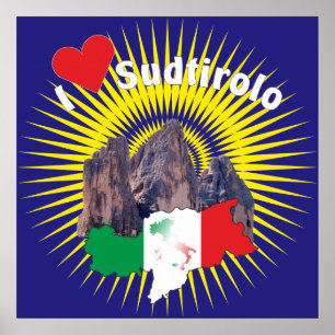 Südtirol - Südtirol - Italien - Italienisches Post Poster