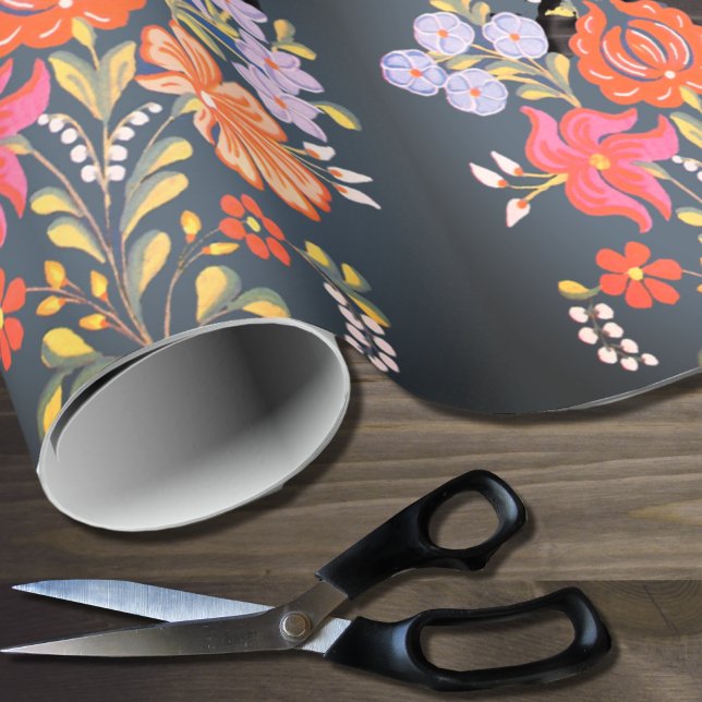 Südungarische Volkskunst Geschenkpapier (Von Creator hochgeladen)