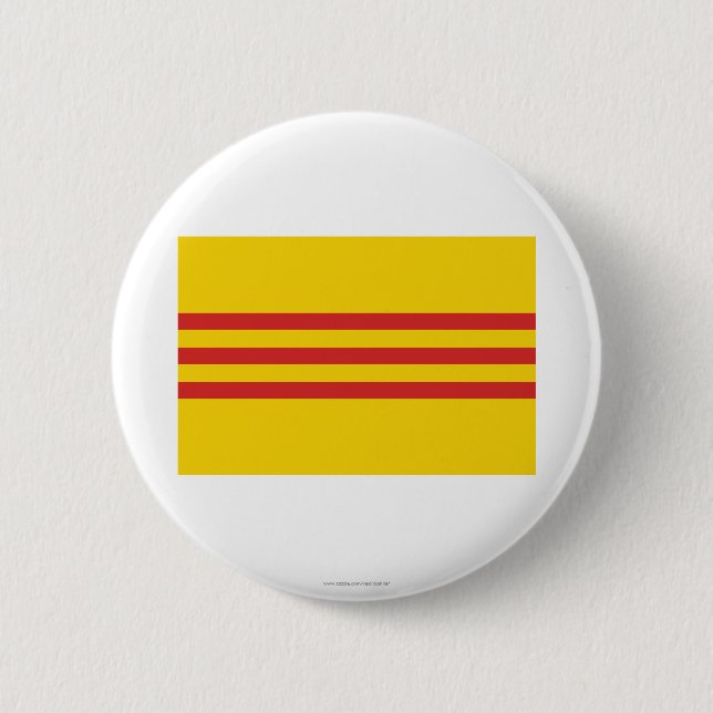 Südvietnam-Flagge Button (Vorderseite)