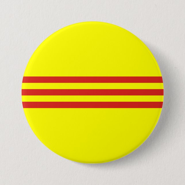 Südvietnam-Flagge Button (Vorderseite)
