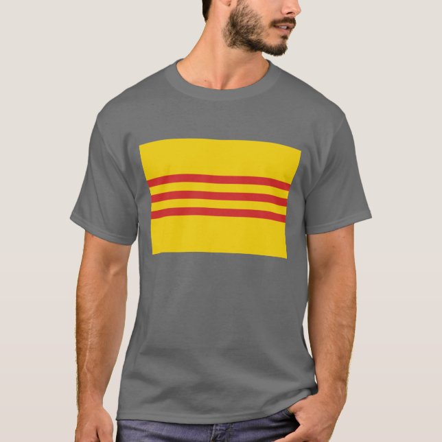 Südvietnam-Flagge T-Shirt (Vorderseite)