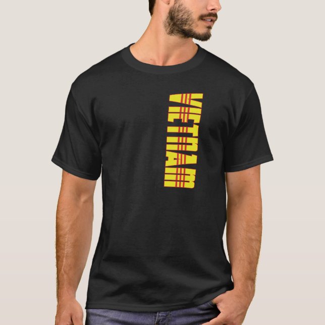 Südvietnam-Flagge T-Shirt (Vorderseite)