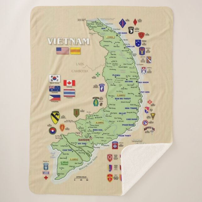 SÜDVIETNAM SHERPADECKE (Vorderseite)