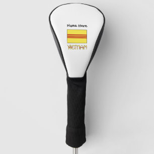 Südvietnam Vietnamesische Flagge Schwarz Personali Golf Headcover