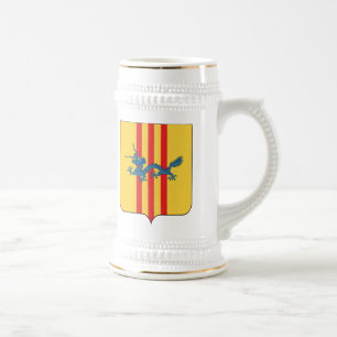 Südvietnam-Wappen Bierglas