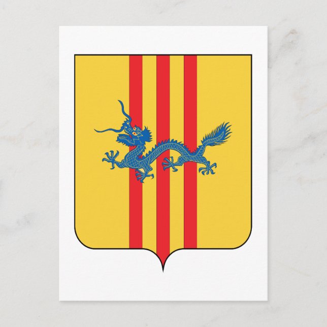 Südvietnam Wappen Postkarte (Vorderseite)