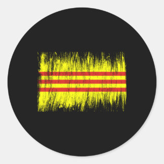 Südvietnamesisch Flagge Saigon Cong Hoa Vnch vietn Runder Aufkleber