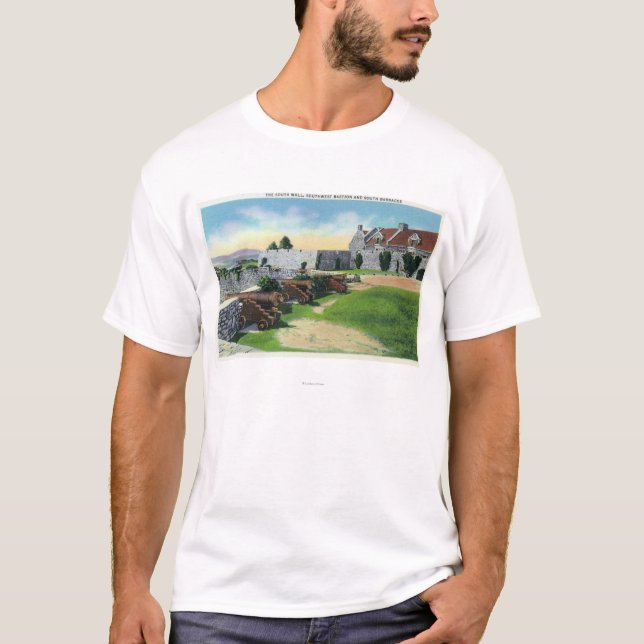 Südwand, Südwestbastion, Südkasernen T-Shirt (Vorderseite)