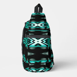Südwest Aqua & Black Design Sling Bag
