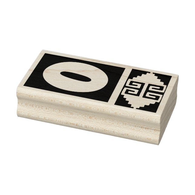 Südwest Aztec Nummer 0 Design Briefmarke Tool - Ve Gummistempel (Stempel)