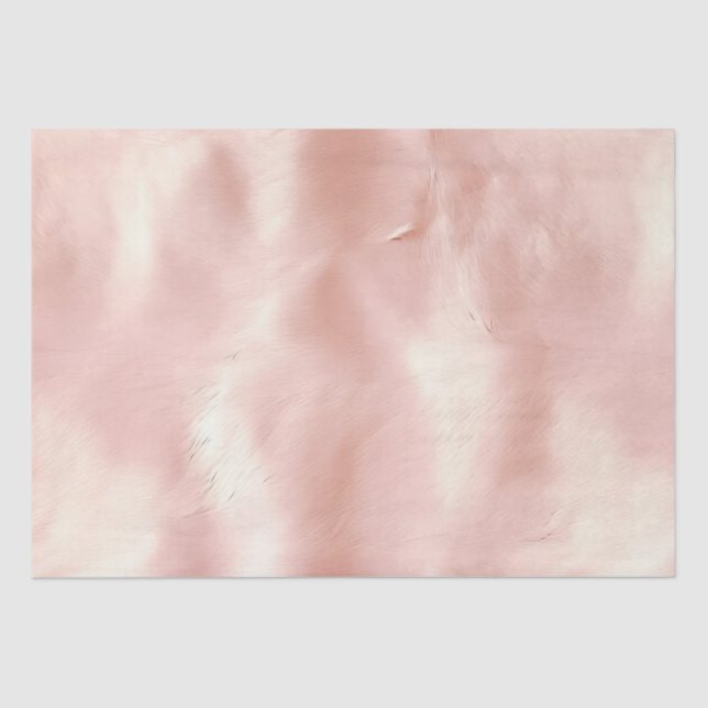 Südwest Blush Pink Cowgirl Cowhide Seidenpapier (Vorderseite)