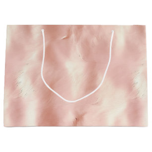 Südwest Blush Pink Gold Cowgirl Cowhide Große Geschenktüte