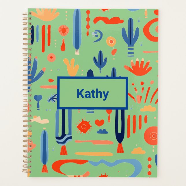 Südwest Boho Minimalistisch Planer (Vorderseite)