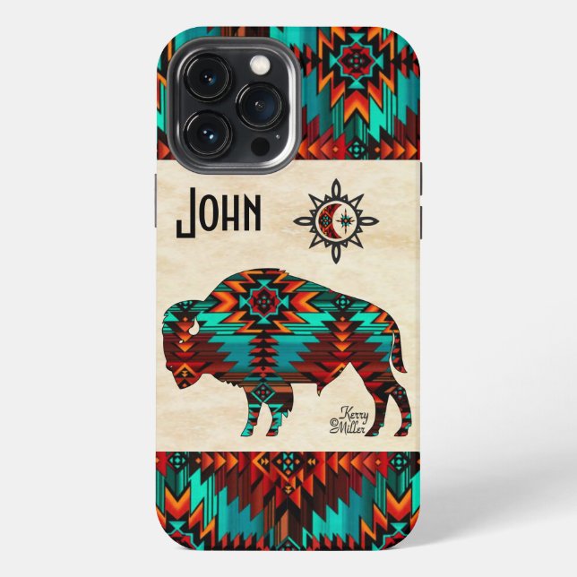 Südwest-Buffalo iPhone Hülle (Rückseite)