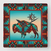 Südwest Buffalo Square Wall Clock