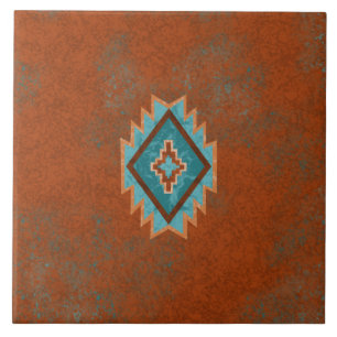 Südwest-Canyons Diamant geometrisches Muster Fliese