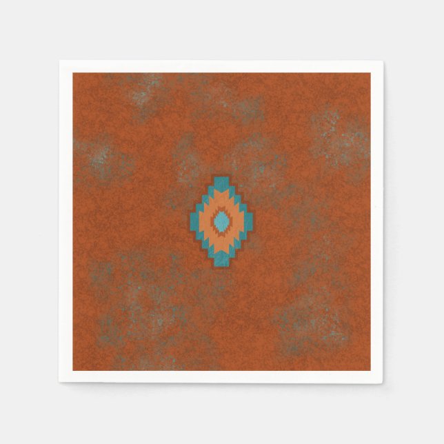 Südwest Canyons Diamond Pattern Serviette (Vorderseite)