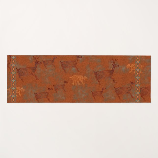 Südwest Canyons Petroglyphs Yogamatte (Vorderseite (Horizontal))