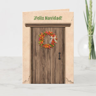 Südwest-Chile-Ristra-Kranz-Feiertage Weihnachten Karte