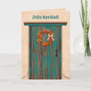 Südwest-Chile-Ristra-Kranz-Feiertage Weihnachten Karte