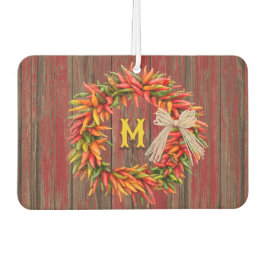 Südwest Chile Ristra Wreath Personalisiert Initial Autolufterfrischer