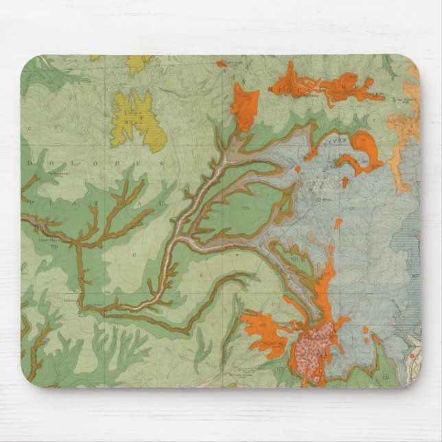 Südwest Colorado und Teile von New Mexico Mousepad (Vorne)