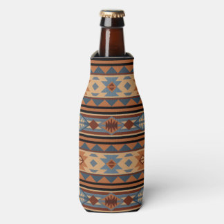 Südwest Design Adobe Gray Brown Tribal Muster Flaschenkühler