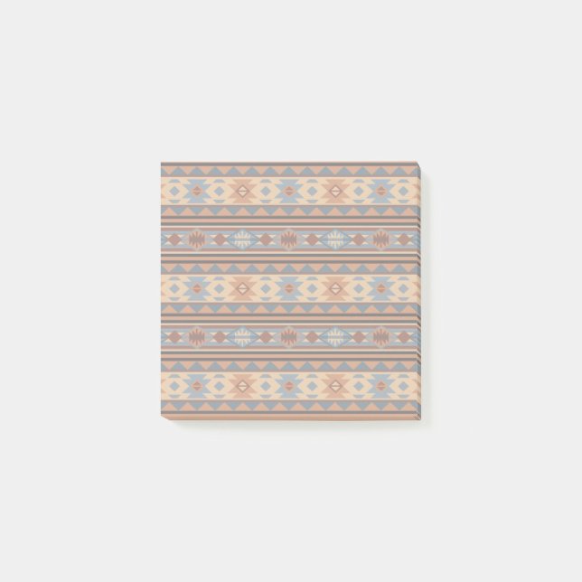Südwest Design Adobe Gray Brown Tribal Muster Post-it Klebezettel (Vorderseite)