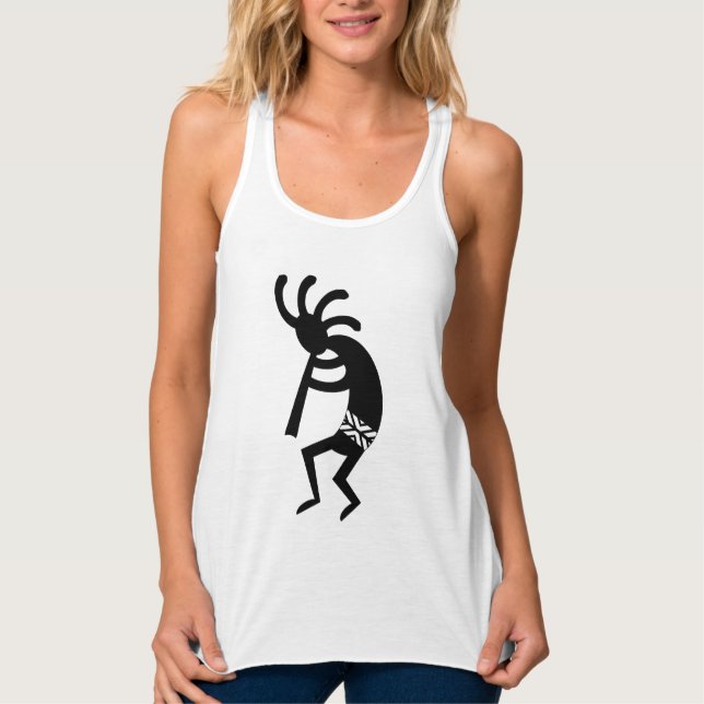 Südwest Design Dancing Kokopelli Tank Top (Vorderseite)