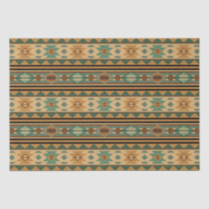 Südwest Design Green Brown Tan Seidenpapier