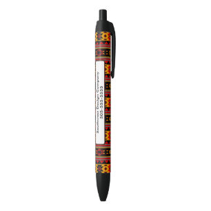 Südwest Design Red Black Gold Tribal Muster Kugelschreiber