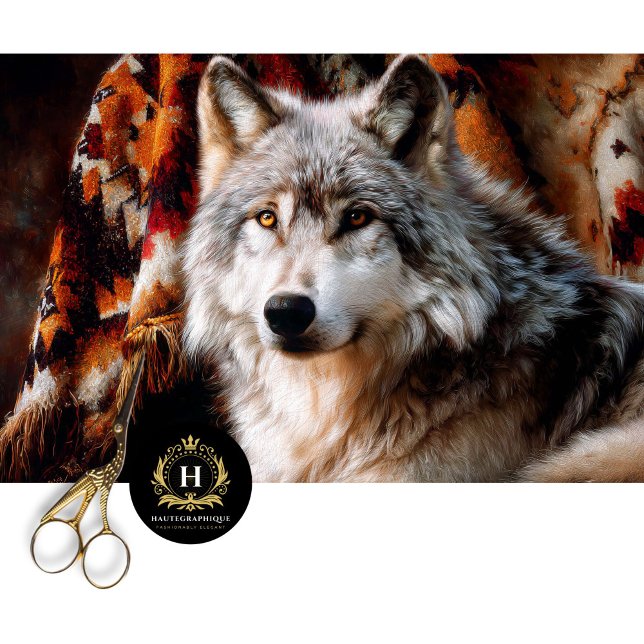 Südwest-Ember-Wolf-Porträt Seidenpapier (Von Creator hochgeladen)