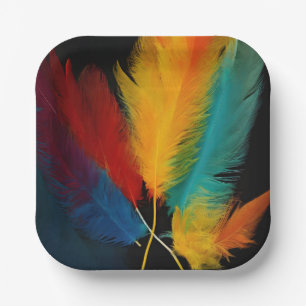 Südwest Feather Abstrakt Pappteller