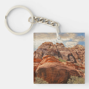 Südwest-Gebirgsszene-Acryl-Schlüsselanhänger Schlüsselanhänger
