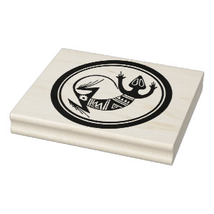 Südwest Gecko großes Design-Stempel Gummistempel