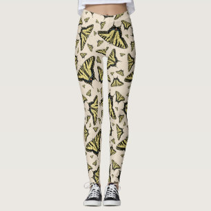 Südwest-Gelbe Frack-Schmetterlinge überall Leggings