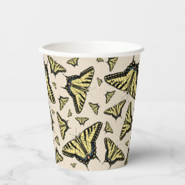 Südwest-Gelbe Frack-Schmetterlinge überall Pappbecher