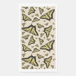 Südwest-Gelbe Frack-Schmetterlinge überall Serviette