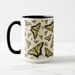 Südwest-Gelbe Frack-Schmetterlinge überall Tasse