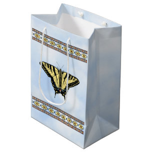 Südwest-Gelbes Frack Butterfly Blue Sky Mittlere Geschenktüte
