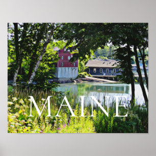 Südwest-Hafen Maine Poster