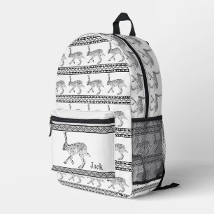 Südwest Jackrabbit und geometrische personalisiert Bedruckter Rucksack
