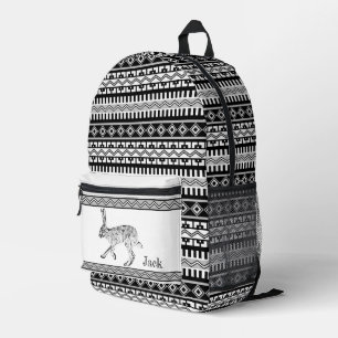 Südwest Jackrabbit und geometrische personalisiert Bedruckter Rucksack